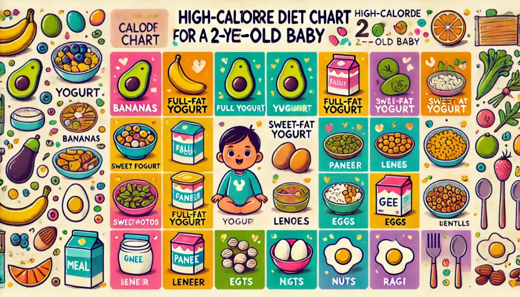 diet chart for 2-year-old Indian baby